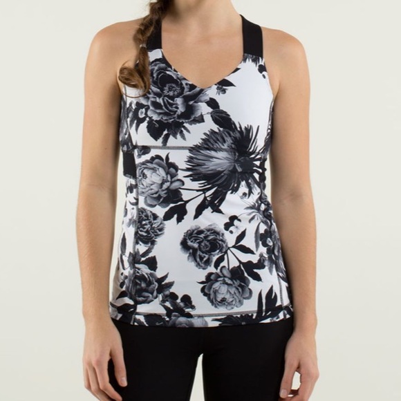 Lululemon Push Ur Limits Floral Tank Size 10